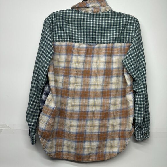 American Eagle Womens Multicolor Long Sleeve Button Down Shirt Size XS - Picture 4 of 7